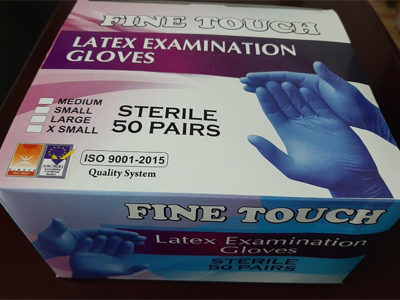 Fine Touch Latex Examination gloves